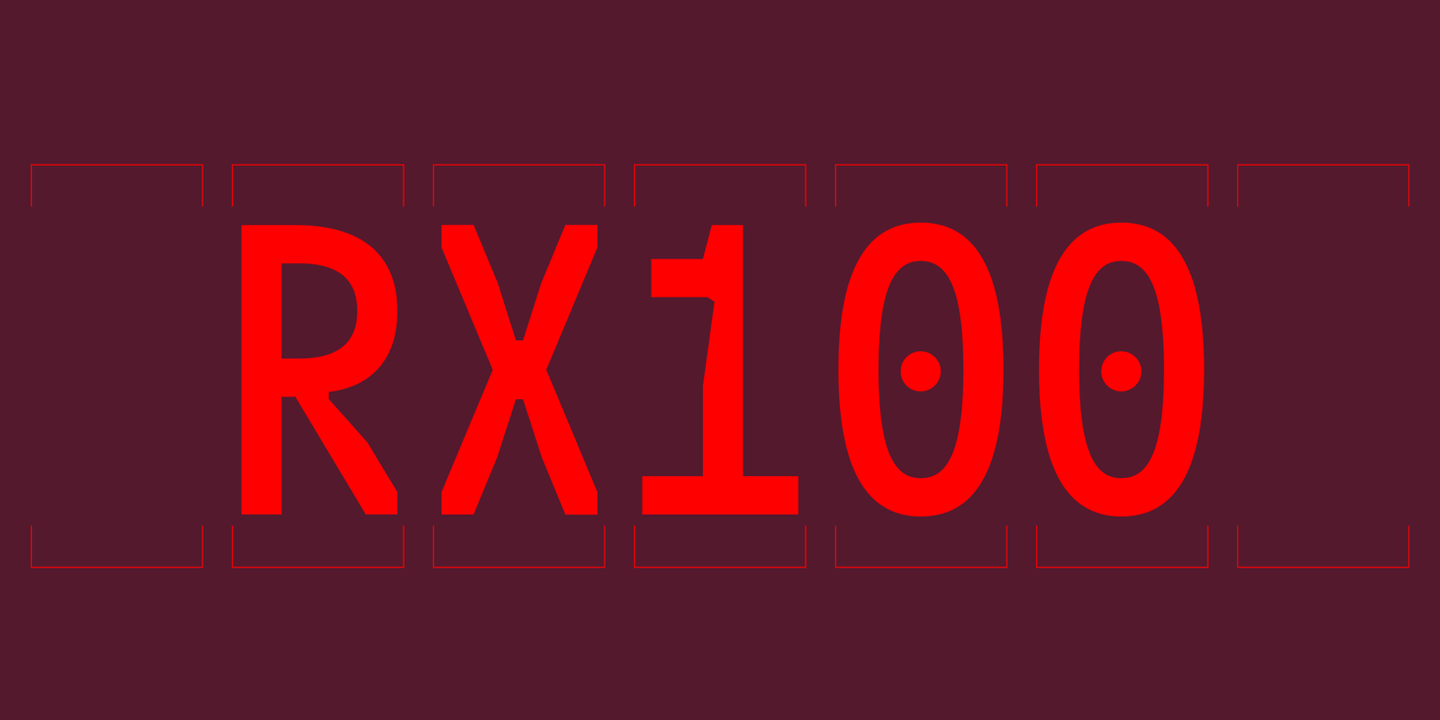 RX 100 Font